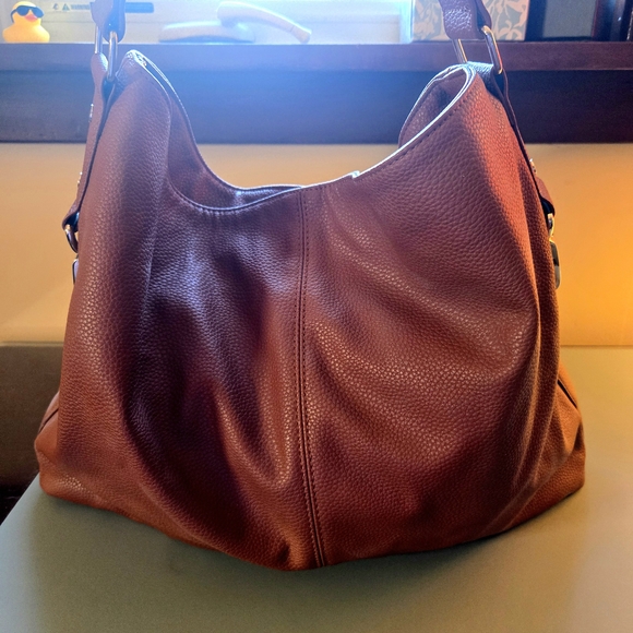 Thirty-One Rich Brown Hobo Bag - Picture 1 of 8